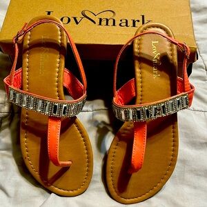 Size 7 strapy sandles Pink